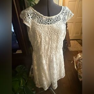 American Rag Cream Lace Dress